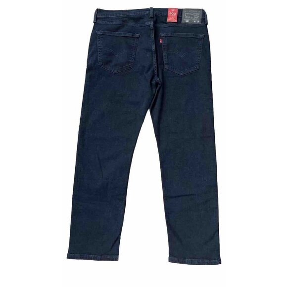 Levi's 502 Strauss Men's Tapered leg Navy Irregular Jeans Size W36 L30 - Picture 2 of 14